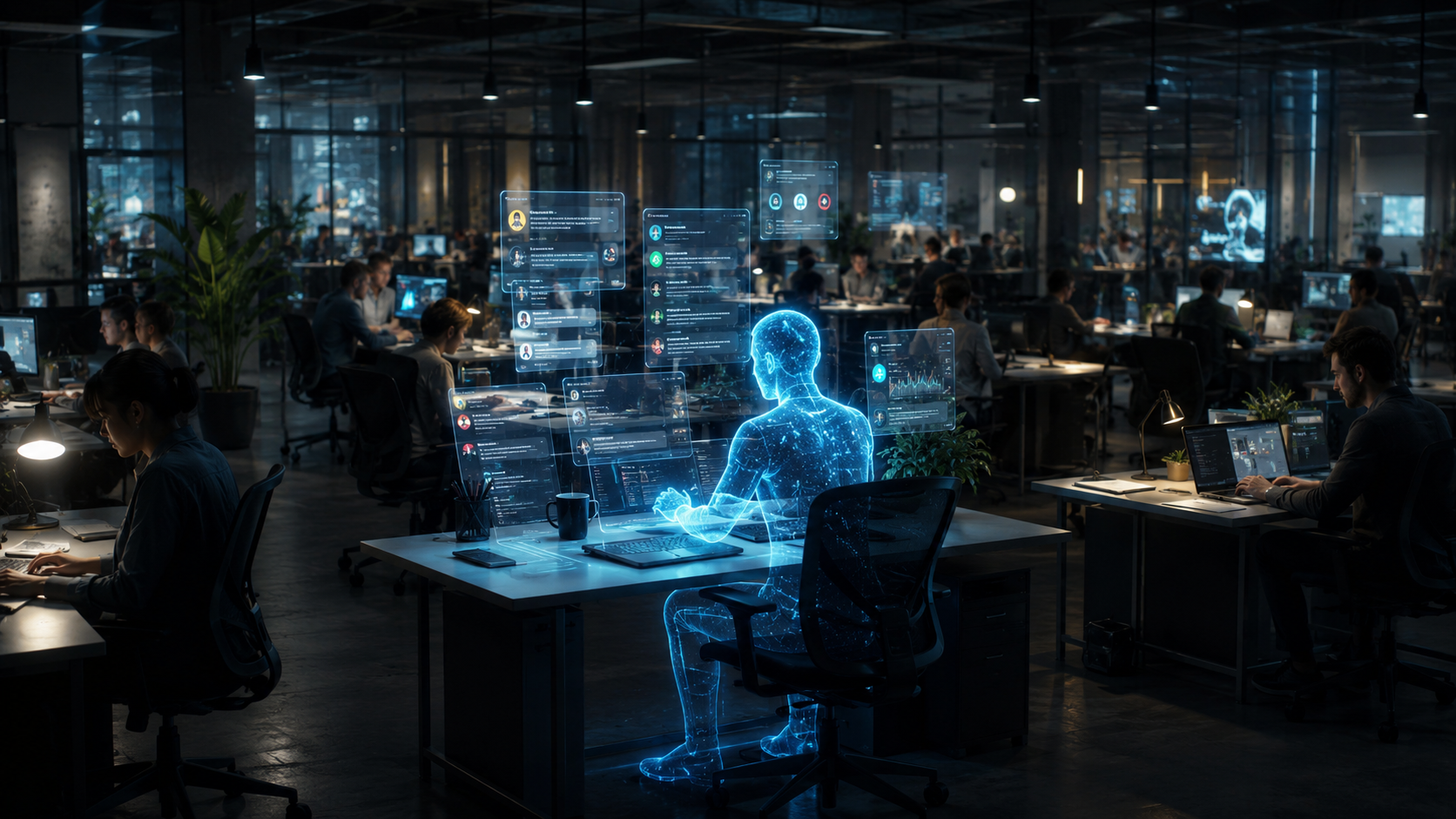 No AI project. Just a new hire.